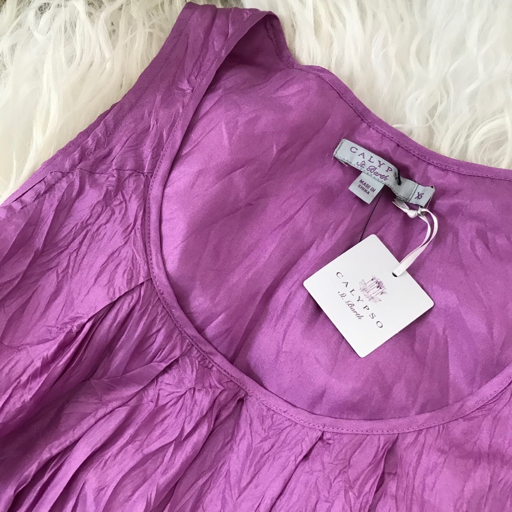CALYPSO Silk Tent Dress - Picture 3 of 7